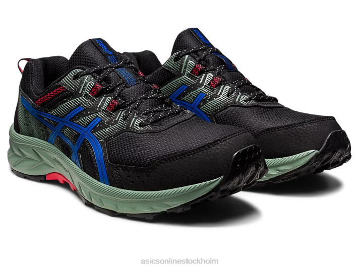 Asics gel-venture extra bred män D6D087 svart/tonfiskblå