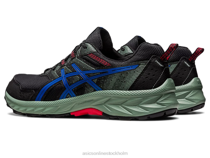 Asics gel-venture extra bred män D6D087 svart/tonfiskblå