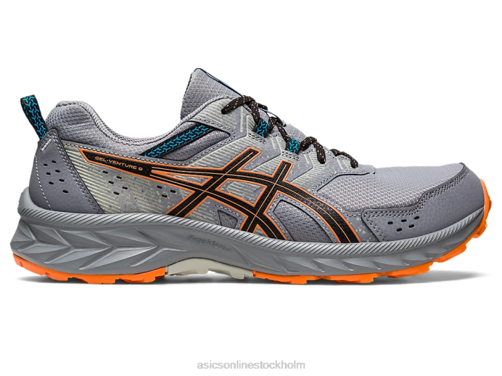 Asics gel-venture extra bred män D6D098 sheet rock/sol persika
