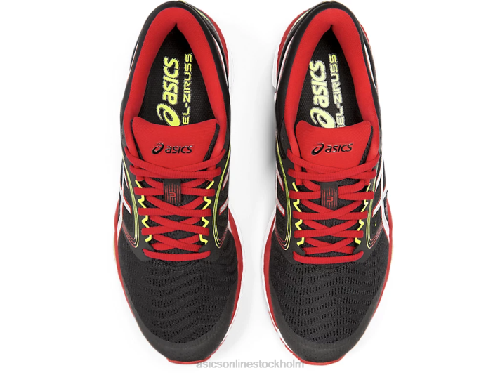 Asics gel-ziruss 3 män D6D02103 svart/hastighetsröd