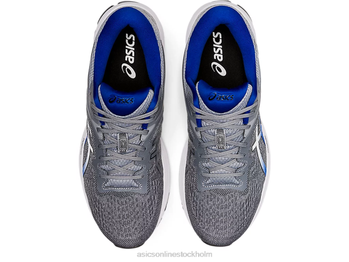 Asics gt-1000 10 extra bred män D6D01598 sheet rock/monacoblå
