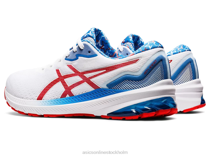 Asics gt-1000 11 män D6D01278 vit/elektrisk röd