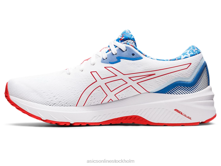 Asics gt-1000 11 män D6D01278 vit/elektrisk röd