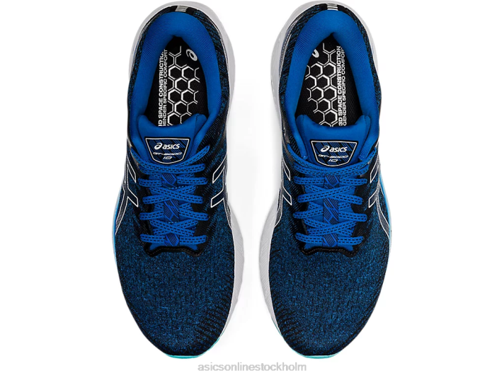 Asics gt-2000 10 bred män D6D01473 sjödrev/vit