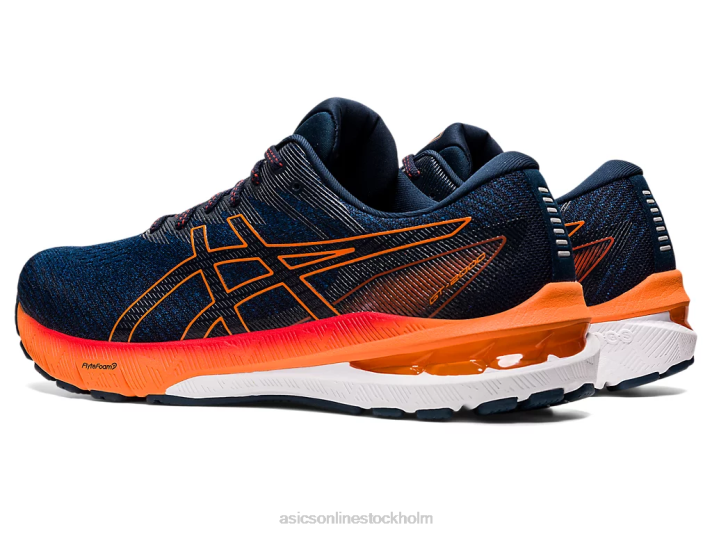 Asics gt-2000 10 män D6D01474 mako blå/chockerande orange