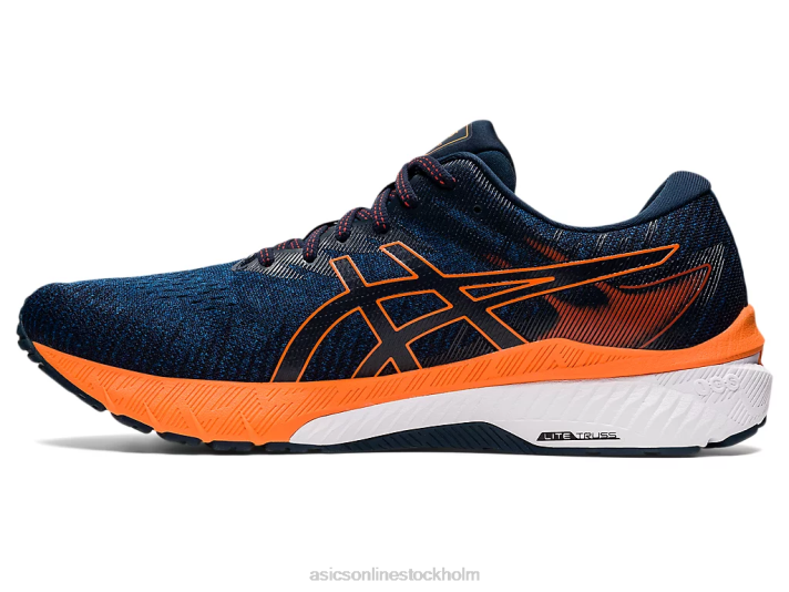 Asics gt-2000 10 män D6D01474 mako blå/chockerande orange