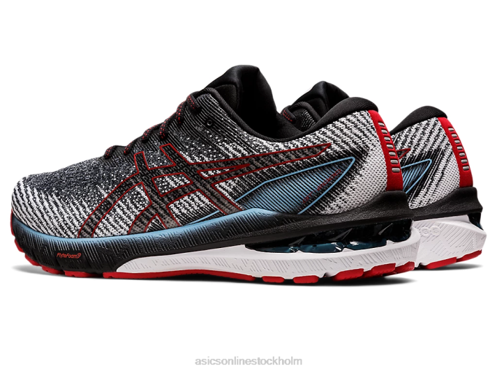 Asics gt-2000 10 män D6D01858 svart/hastighetsröd