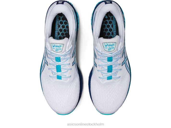 Asics gt-2000 10 män D6D0603 vit/is mynta