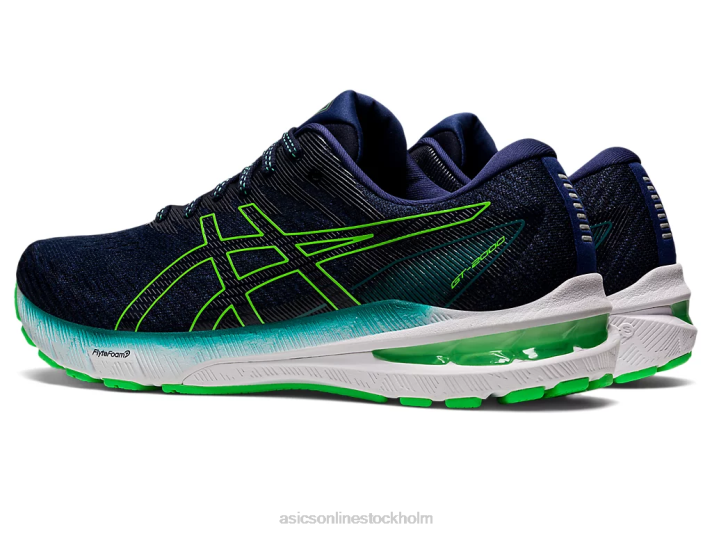 Asics gt-2000 10 män D6D0962 djupt hav/nytt blad
