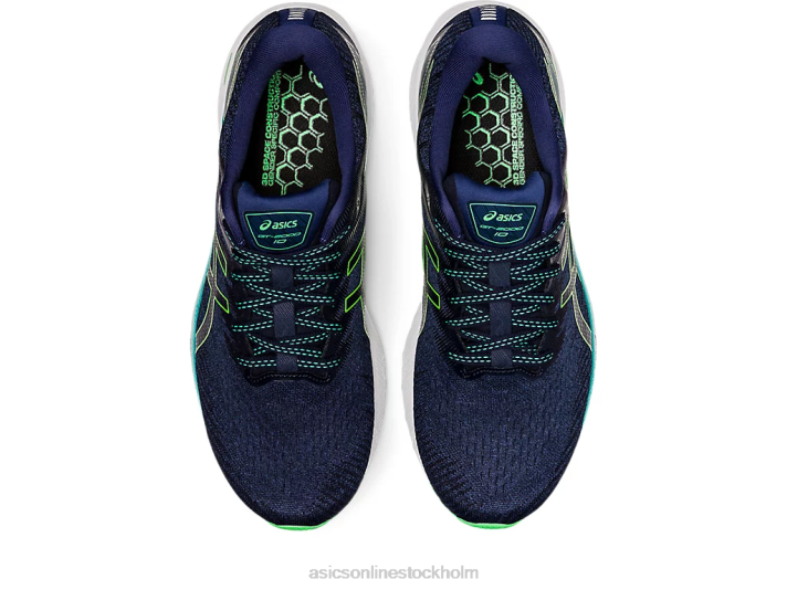 Asics gt-2000 10 män D6D0962 djupt hav/nytt blad