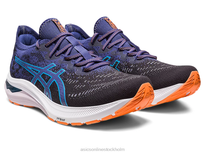 Asics gt-2000 11 mk stickad män D6D0117 svart/indigoblå