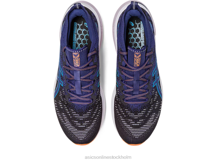 Asics gt-2000 11 mk stickad män D6D0117 svart/indigoblå