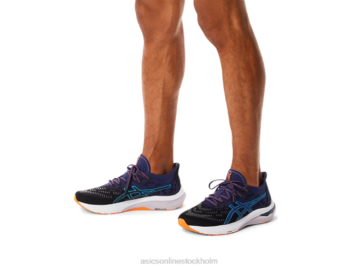 Asics gt-2000 11 mk stickad män D6D0117 svart/indigoblå