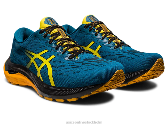 Asics gt-2000 11 tr brett naturbad män D6D0379 naturbad/guldgul