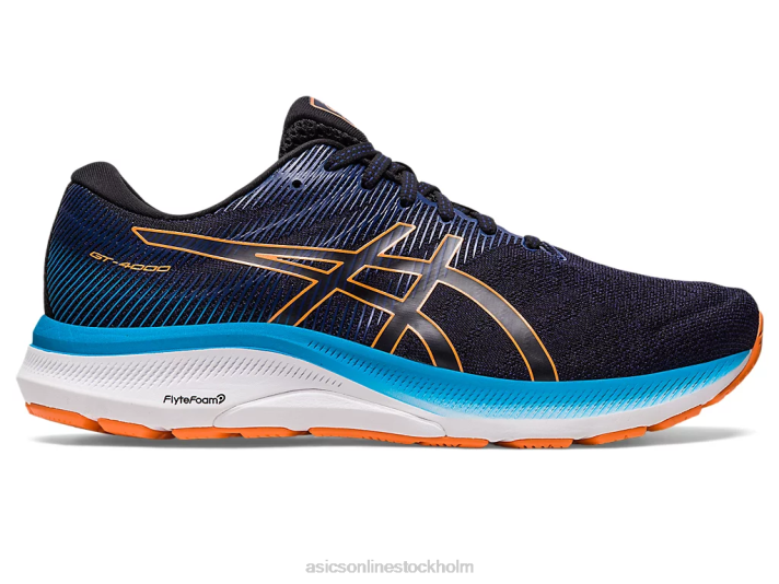 Asics gt-4000 3 män D6D0628 svart/sol persika