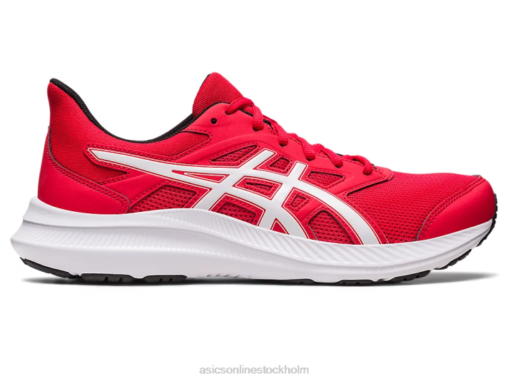 Asics ryck 4 män D6D0552 elektrisk röd/vit