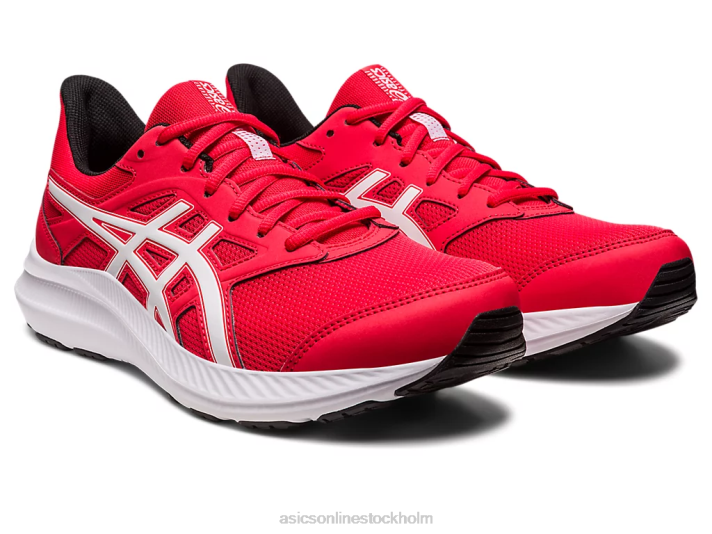 Asics ryck 4 män D6D0552 elektrisk röd/vit