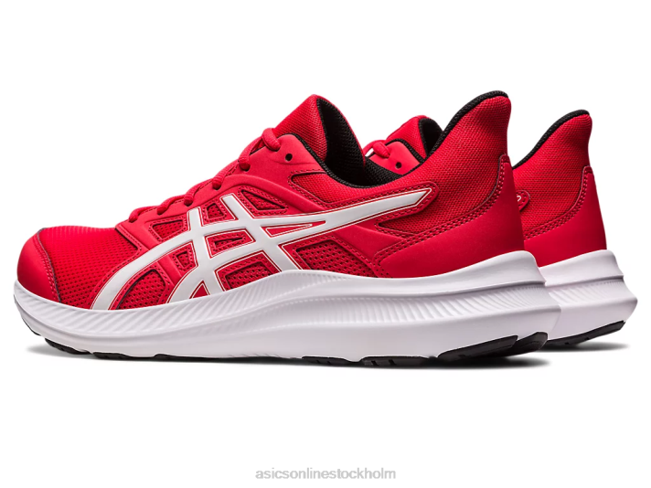 Asics ryck 4 män D6D0552 elektrisk röd/vit