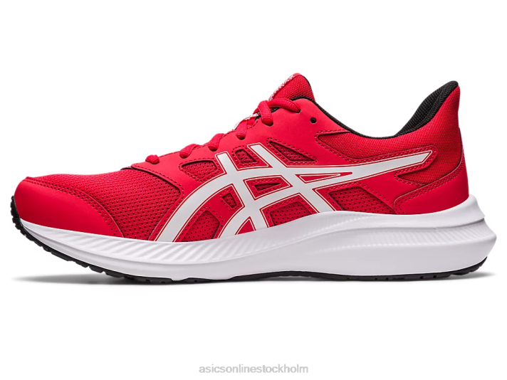 Asics ryck 4 män D6D0552 elektrisk röd/vit