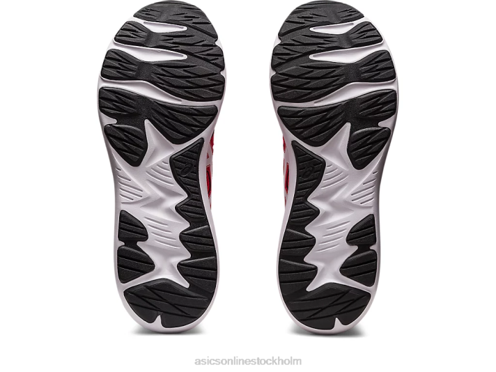 Asics ryck 4 män D6D0552 elektrisk röd/vit