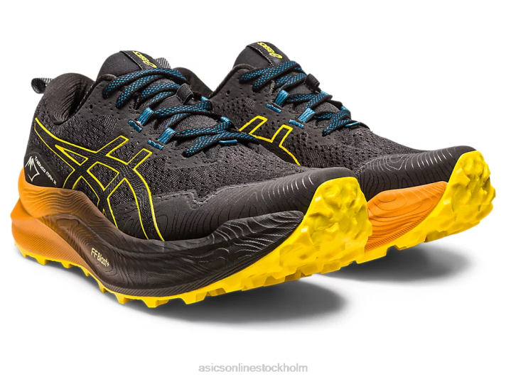 Asics trabuco max 2 män D6D0188 svart/guldgul