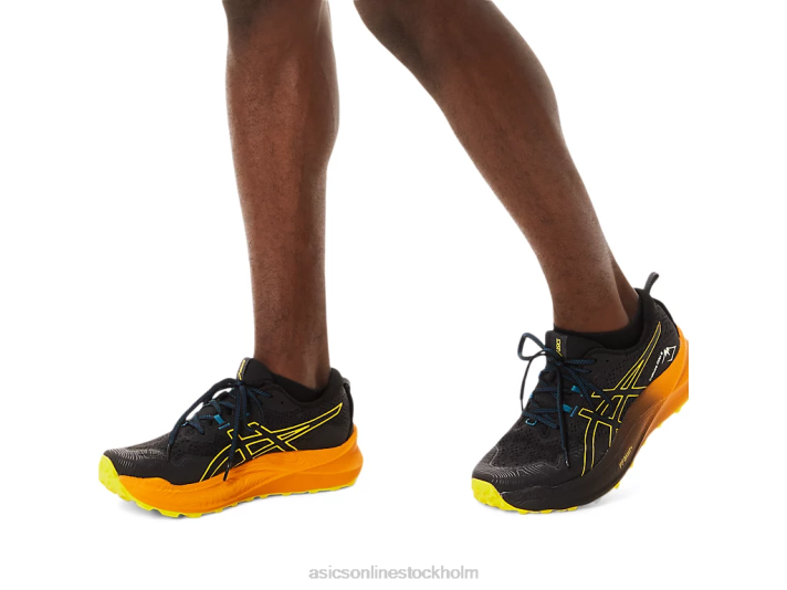 Asics trabuco max 2 män D6D0188 svart/guldgul
