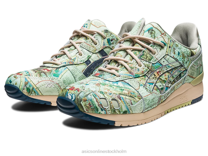 Asics atmos x gel-lyte iii og män D6D0570 isgrön/midnattsblå