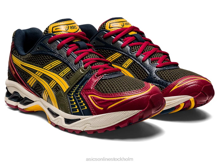 Asics gel-kayano 14 män D6D0988 olivduk/honung