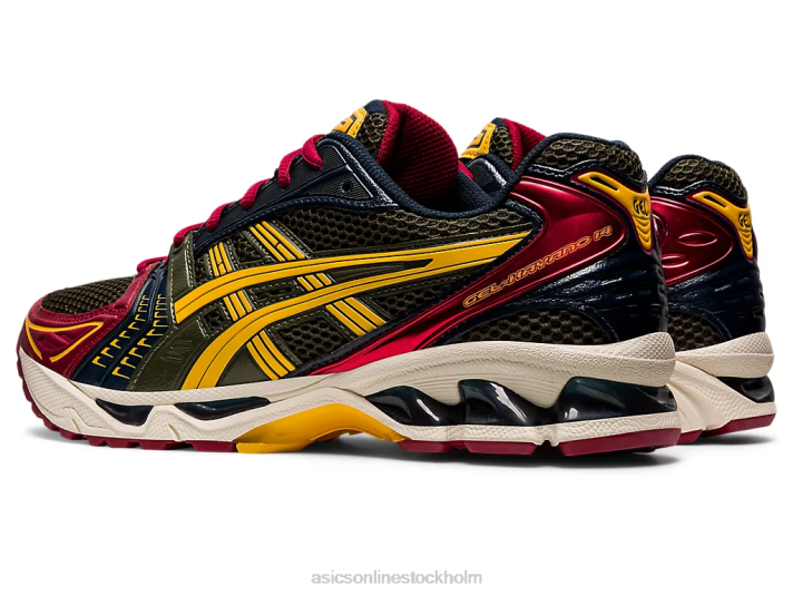 Asics gel-kayano 14 män D6D0988 olivduk/honung