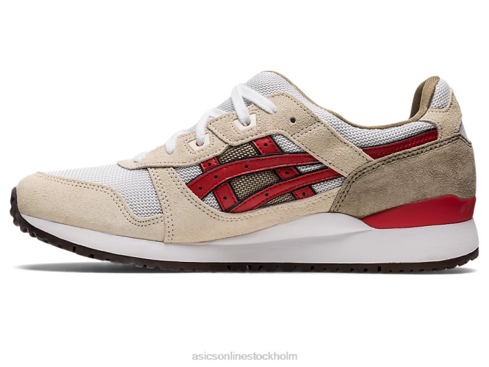Asics gel-lyte iii og män D6D01094 rökgrå/röd varning