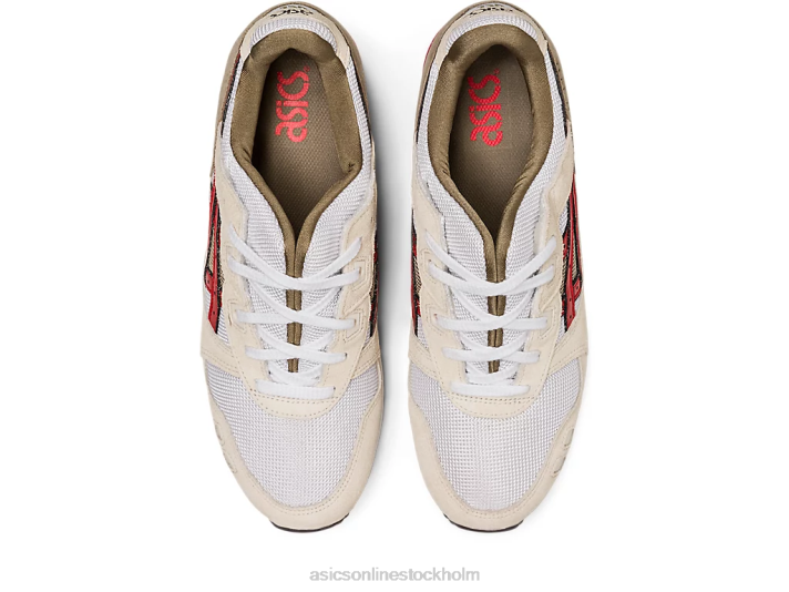 Asics gel-lyte iii og män D6D01094 rökgrå/röd varning