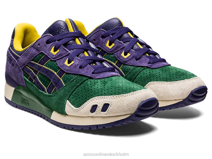 Asics gel-lyte iii og män D6D01330 jägargrön/lila matt