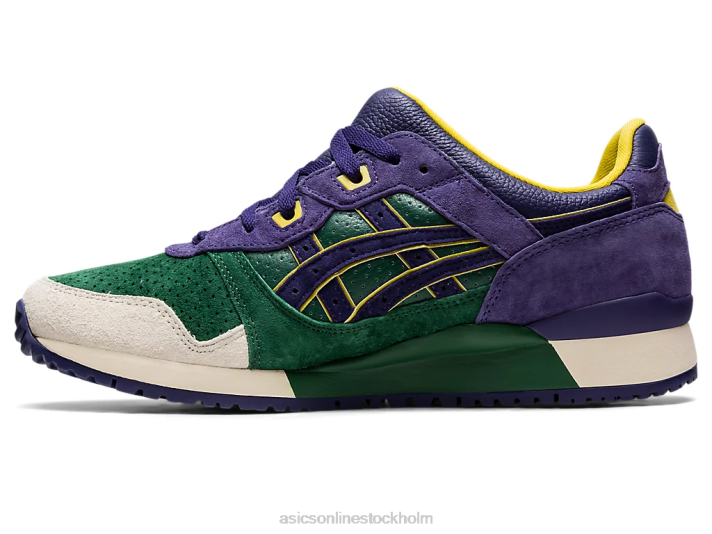 Asics gel-lyte iii og män D6D01330 jägargrön/lila matt