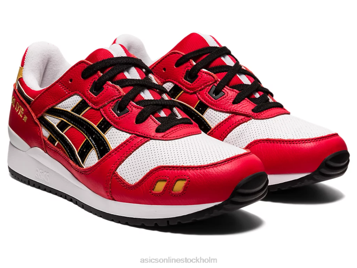 Asics gel-lyte iii og män D6D01656 klassisk röd/svart