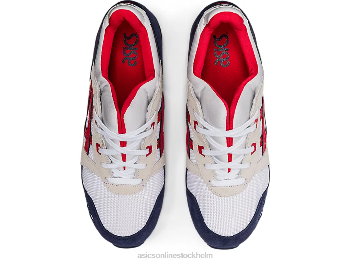 Asics gel-lyte iii og män D6D01903 vit/klassisk röd