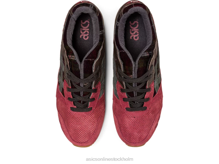 Asics gel-lyte iii og män D6D0747 bringa röd/obsidian grå