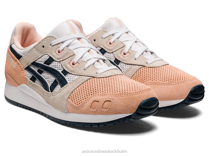 Asics gel-lyte iii og män D6D0987 bakad rosa/fransk blå