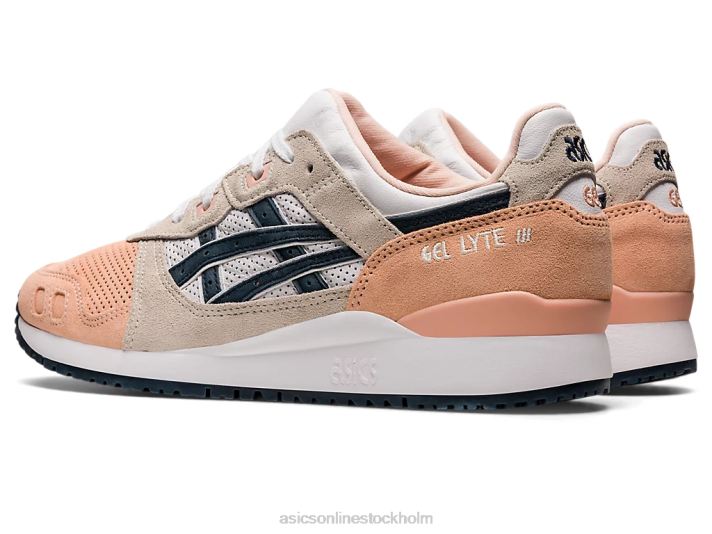 Asics gel-lyte iii og män D6D0987 bakad rosa/fransk blå