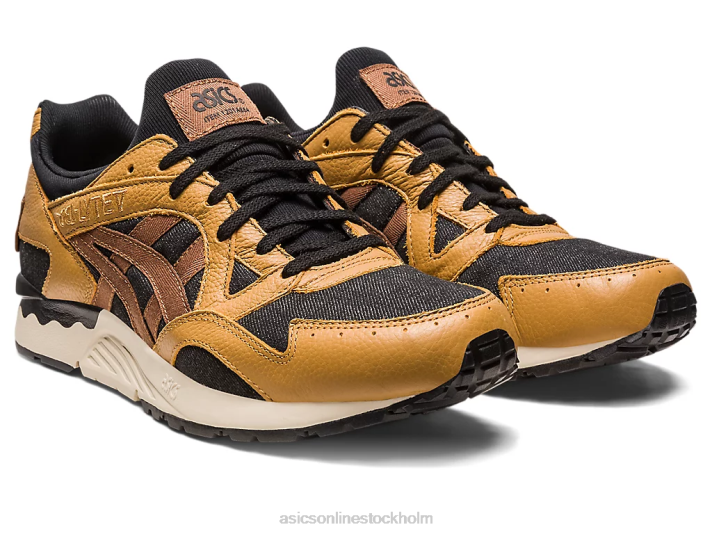 Asics gel-lyte v modernt lapptäcke män D6D0235 husvagn/svart