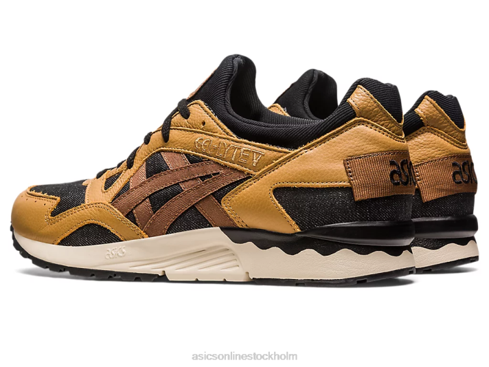Asics gel-lyte v modernt lapptäcke män D6D0235 husvagn/svart
