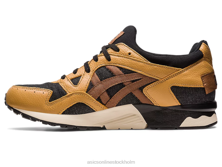 Asics gel-lyte v modernt lapptäcke män D6D0235 husvagn/svart