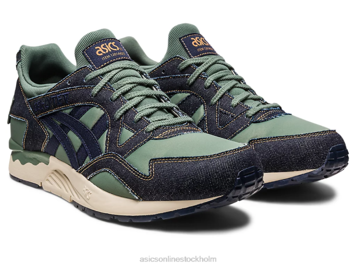 Asics gel-lyte v modernt lapptäcke män D6D0240 midnatt/murgröna