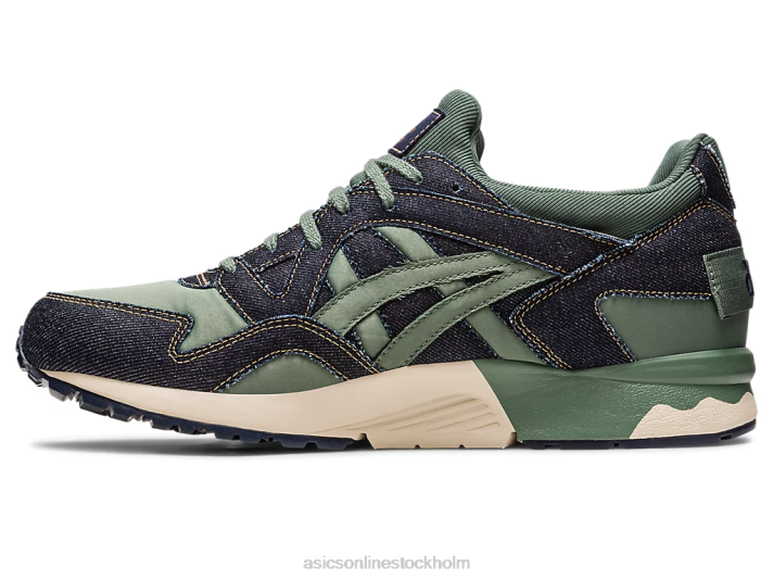 Asics gel-lyte v modernt lapptäcke män D6D0240 midnatt/murgröna