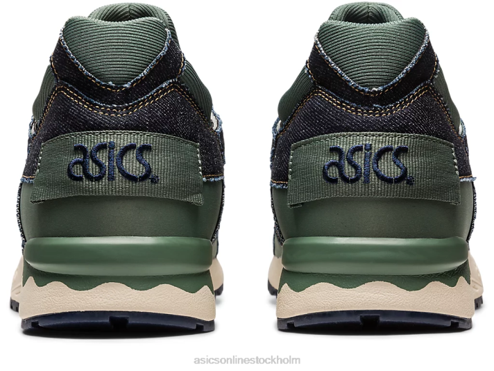 Asics gel-lyte v modernt lapptäcke män D6D0240 midnatt/murgröna