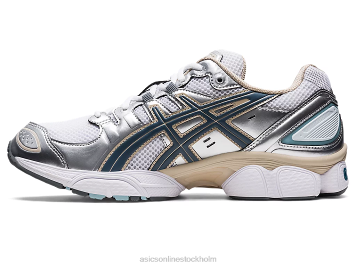 Asics gel-nimbus 9 män D6D01000 vit/stålgrå