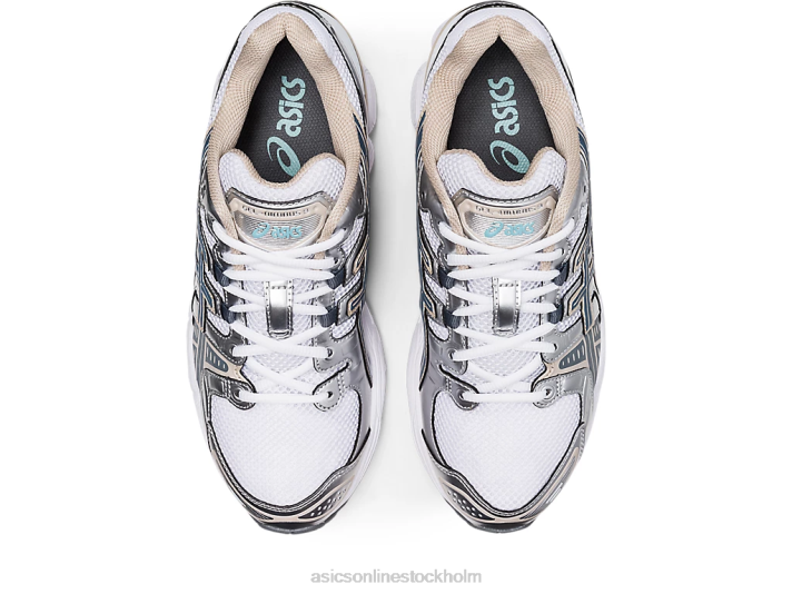 Asics gel-nimbus 9 män D6D01000 vit/stålgrå
