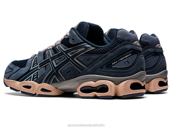 Asics gel-nimbus 9 män D6D01097 fransk blå/tarmac