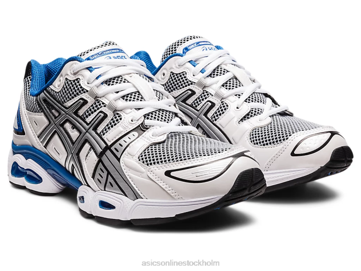 Asics gel-nimbus 9 män D6D01225 vit/lake drive