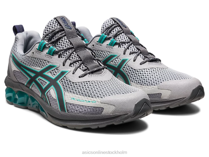 Asics gel-quantum 180 vii män D6D0114 glaciärgrå/vattenfall