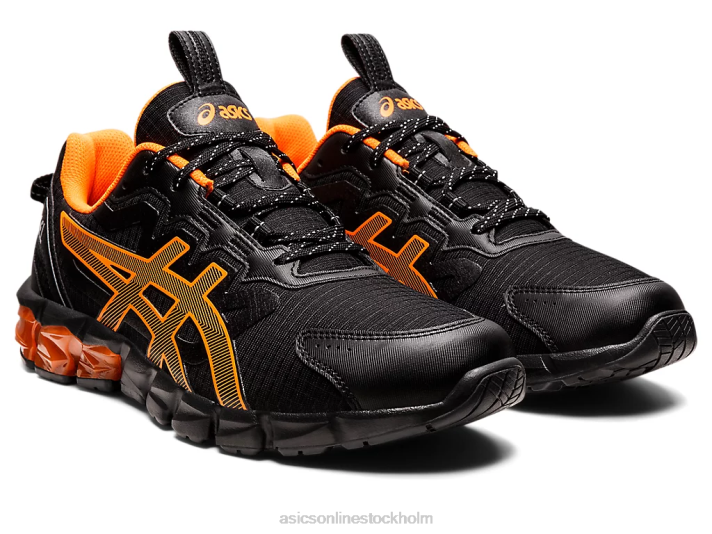 Asics gel-quantum 90 män D6D01603 svart/chockerande orange
